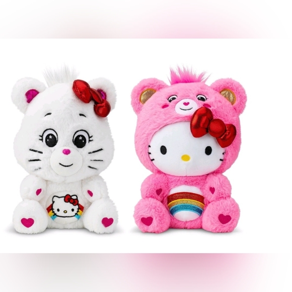 NWT Hello Kitty x Care Bear Plush Set 💕 - Picture 2 of 3